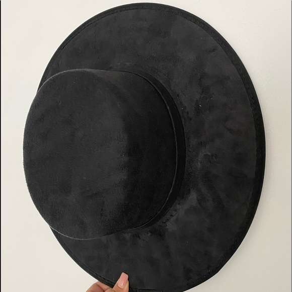 Melissa Cordobés Suede wide Brim Hat Vegan suede rancher hat size XXL 25.5 main image 3